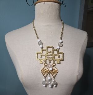 Vintage Asian-Inspired Statement Necklace